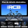 RCB Elektrische Fiets 26 Inch E-Bike Stad voor Volwassenen, 350W Motor, 36V/10.4Ah Batterij, 7 Versnellingen, APP-Bediening-Blauw