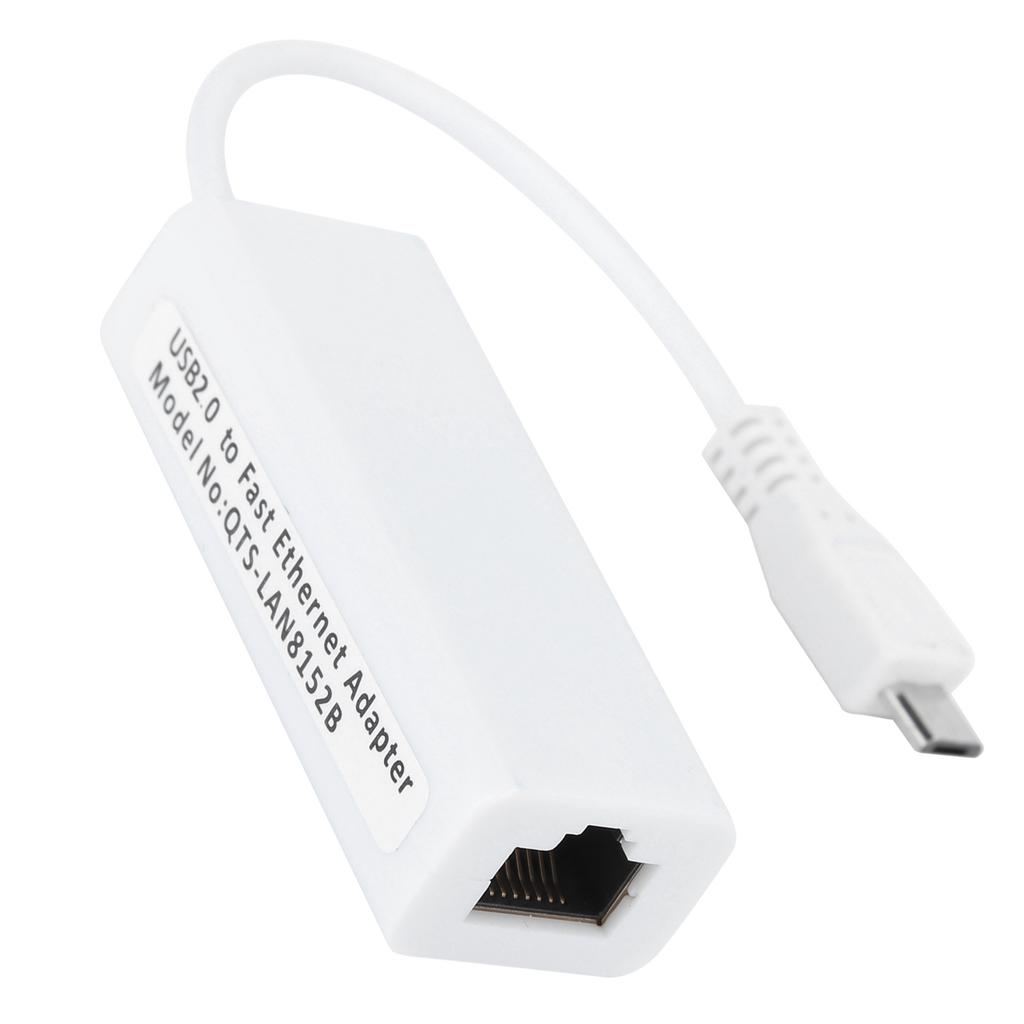 Network Card Adapter Micro USB to RJ45 Ethernet Port for Raspberry Pi Zero 1.3 W Motherboard
