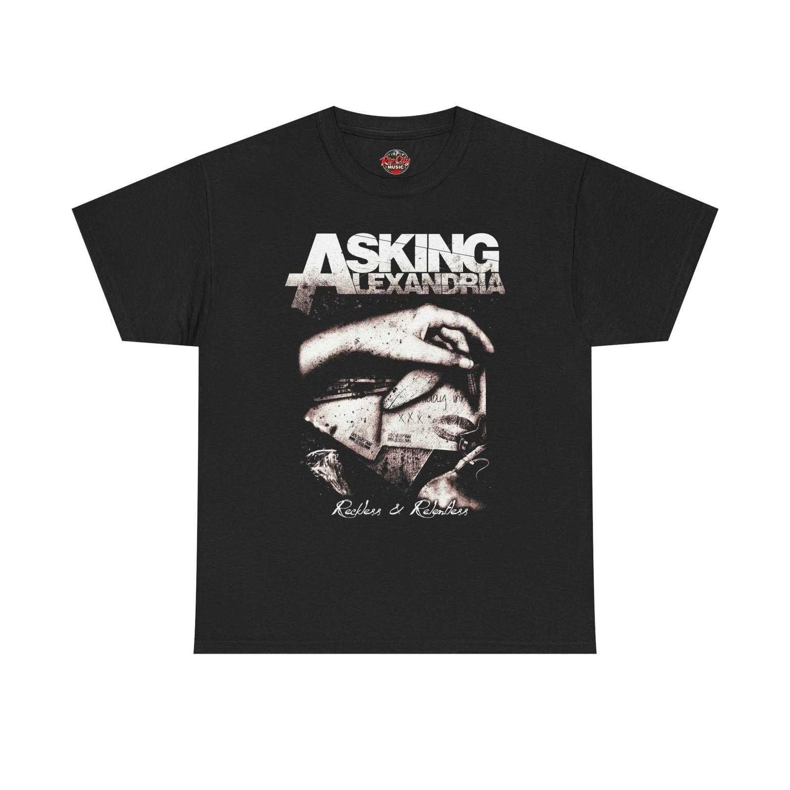 Asking Alexandria Reckless & Relentless Woman s Hand Rock Band Unisex T-Shirt M