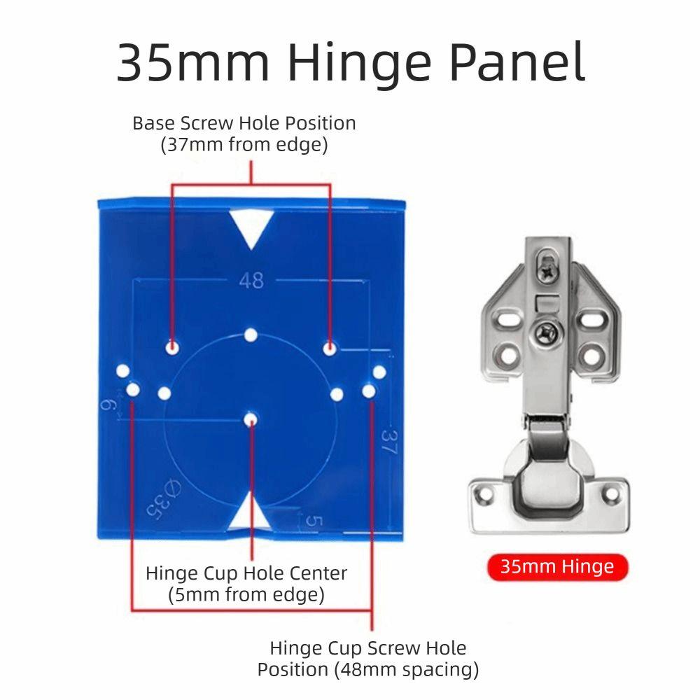 3/4Pcs Manual Operation Hinge Positioning Tool Cabinet Door Hinge Jig 35mm Cabinet Hinges