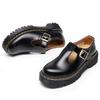 New T-band Mary Jane shoes, genuine leather, low-top small leather shoes, women's medium and thick soles, fashion, student leisure JK