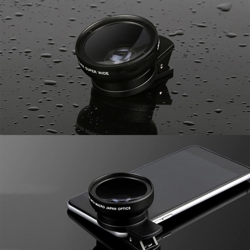 Adjustable Phone Camera Lens 0.45x Very Wide Angle Macro Photography Attachment Upgrades for Travel Outdoor Shoot
