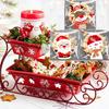 100/200pcsChristmas Festive Cellophane Treat Bags Disposable Plastic Self-Adhesive Cookie Bags for Holiday Candy, Bakery