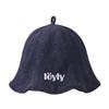 Chapéu de Sauna Loyly para Homens e Toalha de Sauna Fofa e para Mulheres [loyly], Tecido de Camada Dupla, Lavável, Acessórios, Estiloso, Löyly (Marinha)