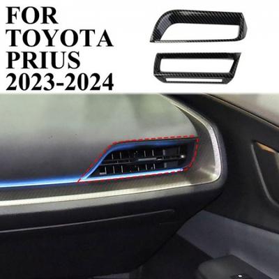 Carbon Style Center Console Air Vent A/C Outlet Cover Trim for Toyota Prius
