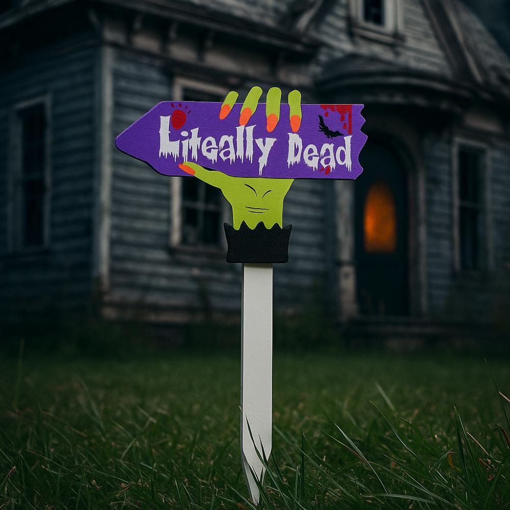Lightweight Outdoor Halloween Signs Creative Garden Lawn Stakes Haunted House Decor