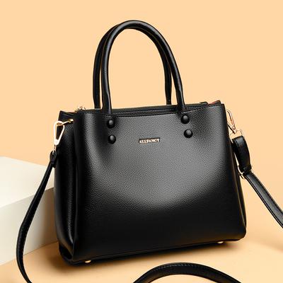 Faktura skóry naturalnej Dojazdy Miękka skóra Damska torba Nowy styl Torebka Modny temperament Duża pojemność Jednoramienna Torba crossbody