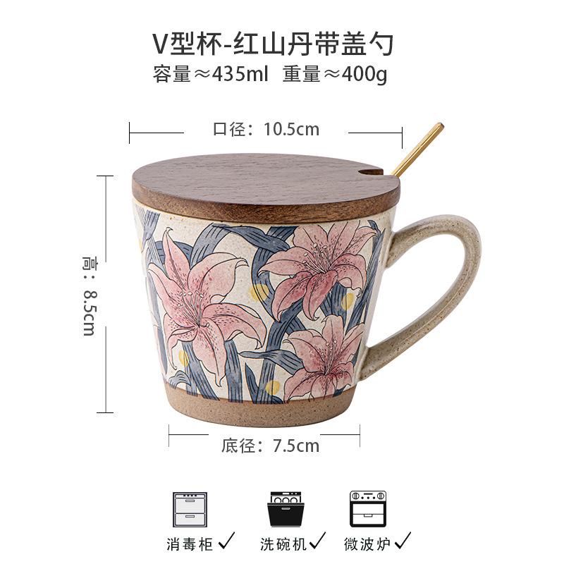 Hongshandan Новая китайская кружка Ретро Грубая керамика Кофейная чашка Высококачественная чашка Новогодний подарок Экспорт no specifications