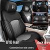 Durable Leather Seat Cover for BYD Han - Suitable for All Seasons, Fits Five Seats