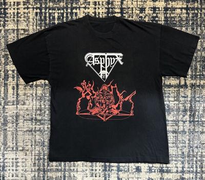 Hot Vintage Asphyx Band Black Short Sleeve Size S To 4XL T-Shirt MI249