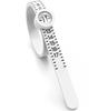 Ring Sizer,  Sizer Measuring Tool, Reusable Finger Size Tape with Magnified Glass, Clear and Accurate Jewelry Sizing Tool 1-17 USA Rings