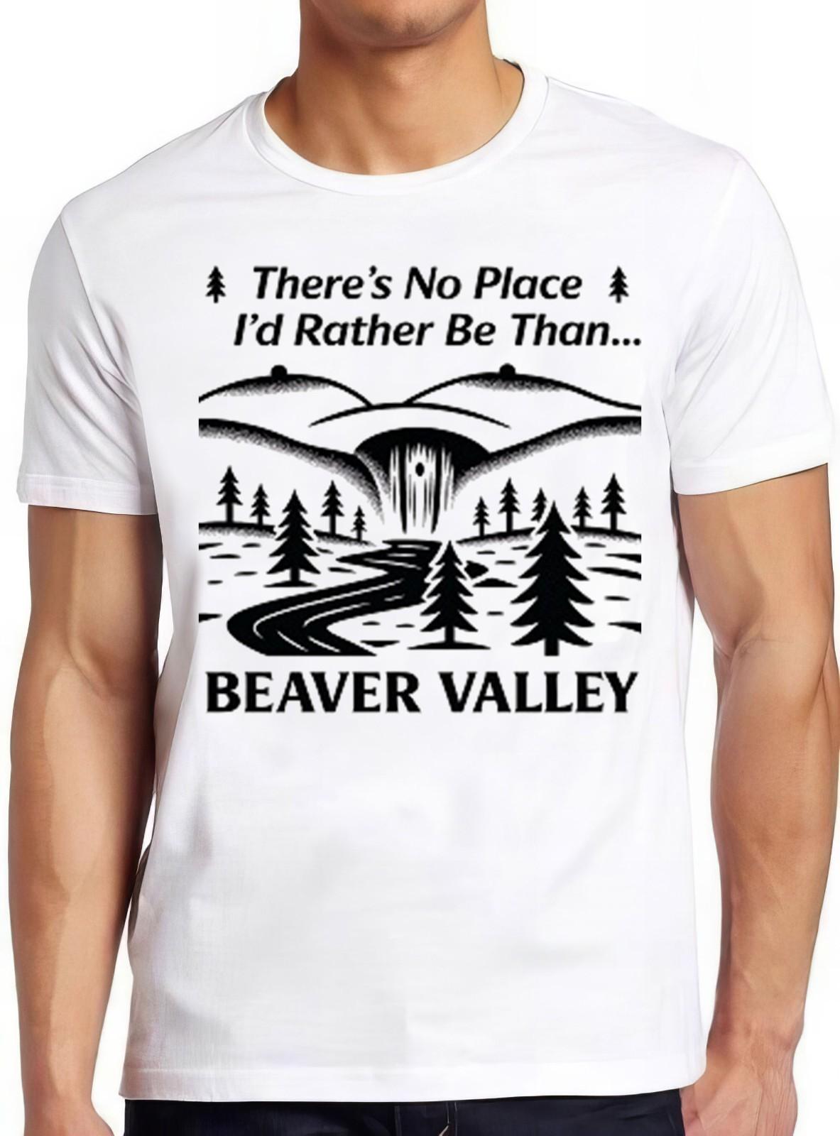 Beaver Valley Hilarious Novelty Saying Funny Meme Gift Tee T Shirt 2695 S разноцветный