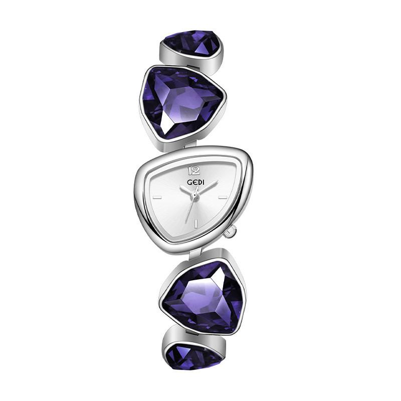 

Fashion Womens Quartz Watch With Artificial Crystal Embellishments For Elegant Daily Wear