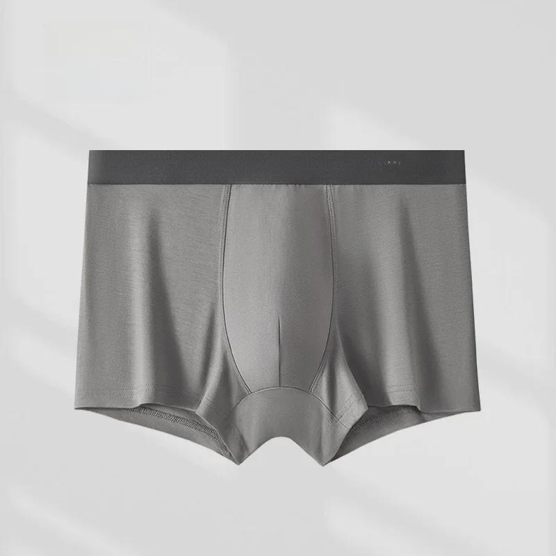 Modal Men's Antibacterial Boxer Briefs - Comfortable Large Size Underwear for Men & Couples, Perfect for Autumn/Winter
