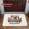 VIKAMA Christmas Dog Rug 2026 Merry Christmas Welcome Rug Indoor/Outdoor Entrance Carpet Winter Home Decoration