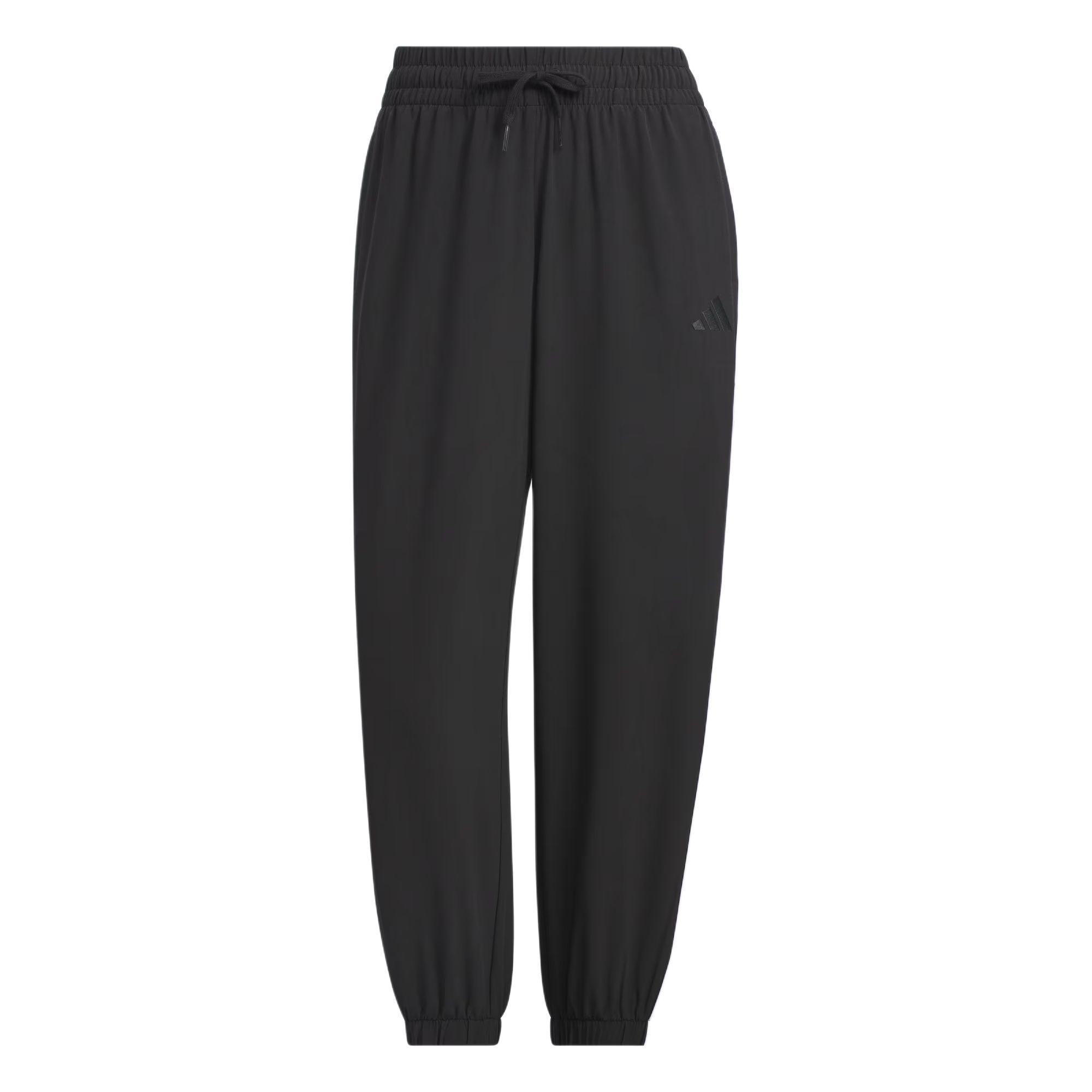 (WMNS) adidas 2-Stripes Woven 7/8 Pants Asia Sizing  Black  Women s JZ2173 L