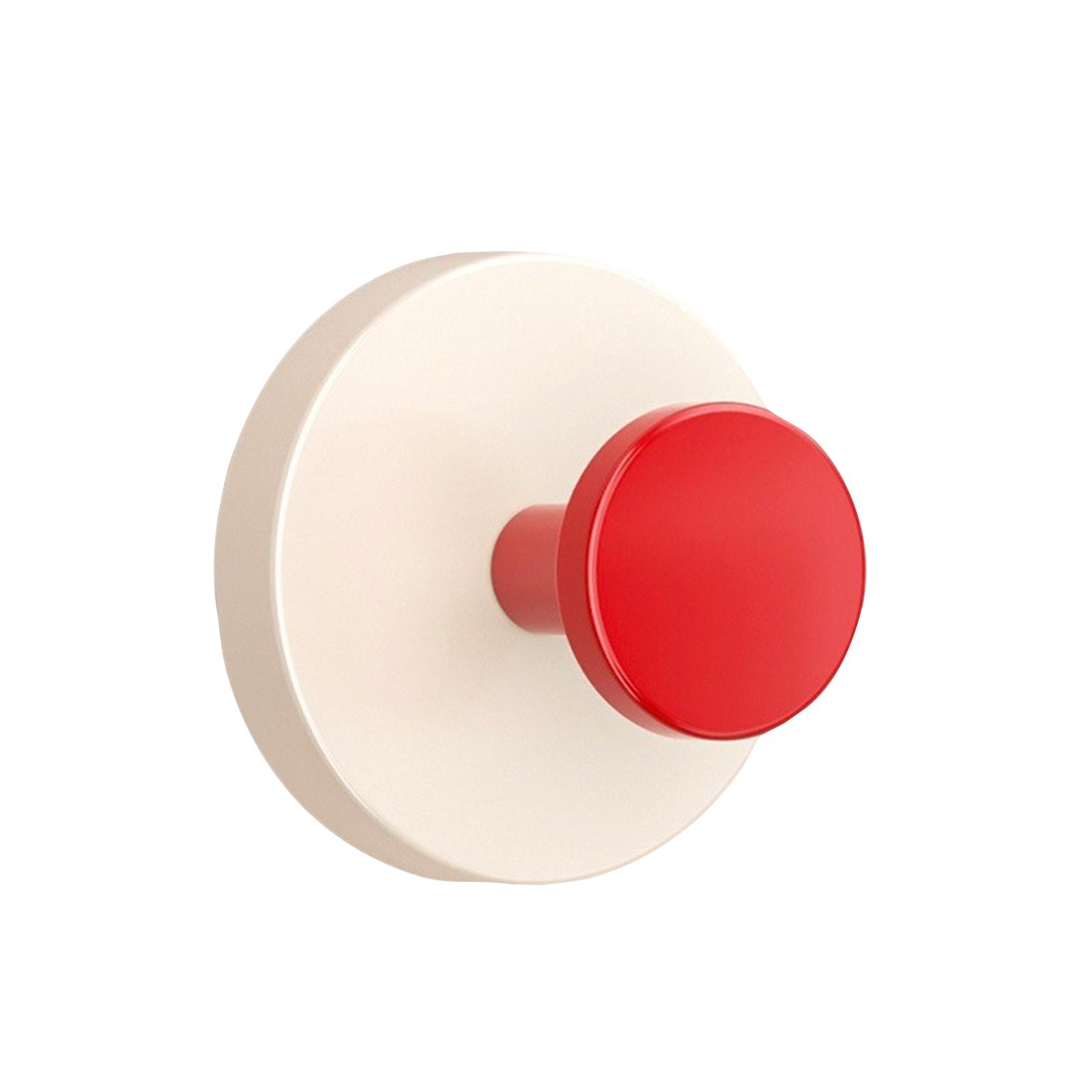 

Підвіска для вінка на вхідні двері, надміцний гачок на присосці для скляного вікна/над дверима/зовнішній, Різдво/День подяки/Хелловін/Великдень/Валентин One Size червоний