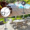 Spray Ring Outdoor Misting Fan Kit with Nozzles Leakproof Easy To Install Misting Fan Attachment Patio Garden Fan Accessories