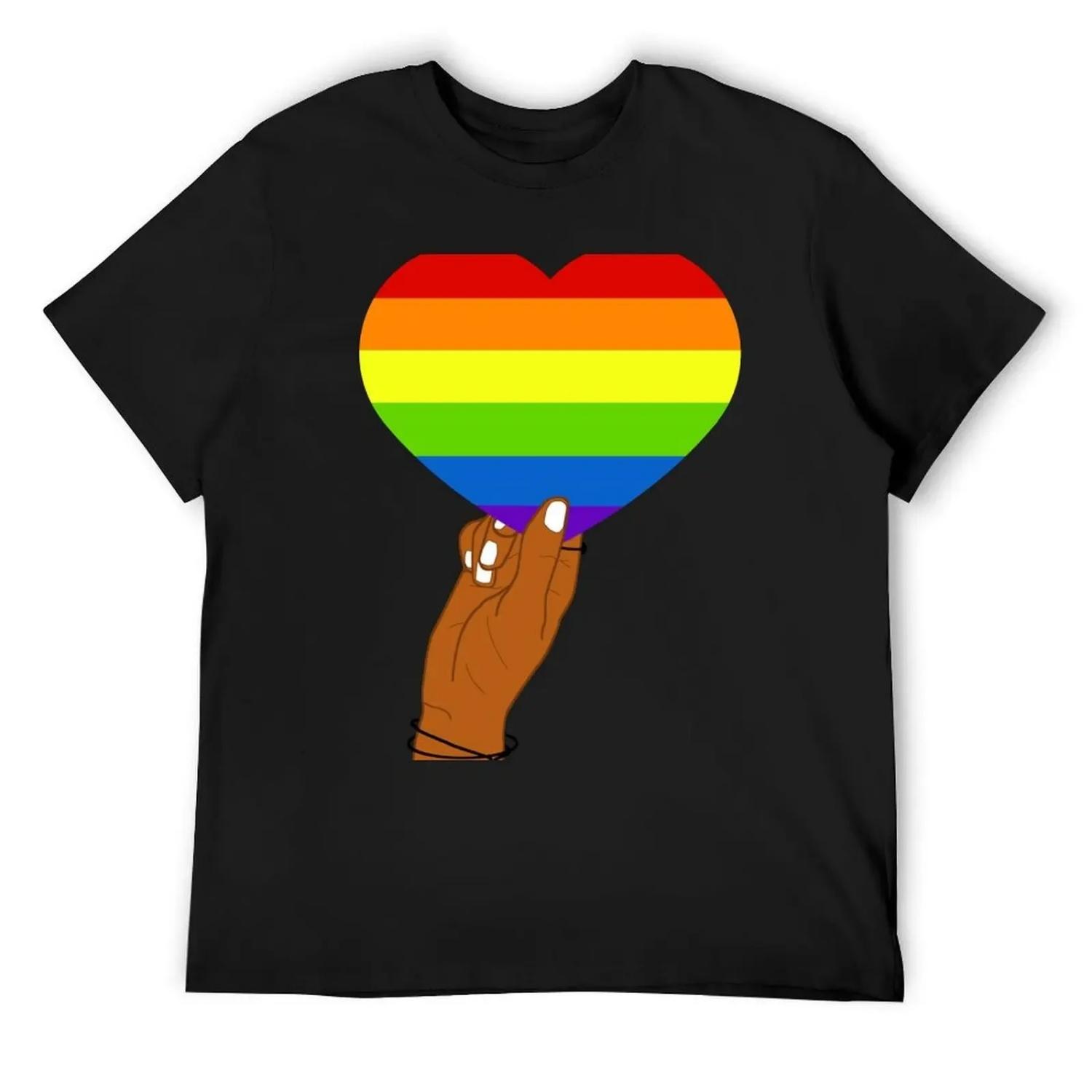 LGBTI heart T-Shirt T-shirts oversize graphic shirts funny gifts mens t shirts pack S