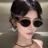 Retro Metal Small Oval Frame Sunglasses For Women Men UV Resistant Sun Glasses For Men UV Resistance Summer Shades