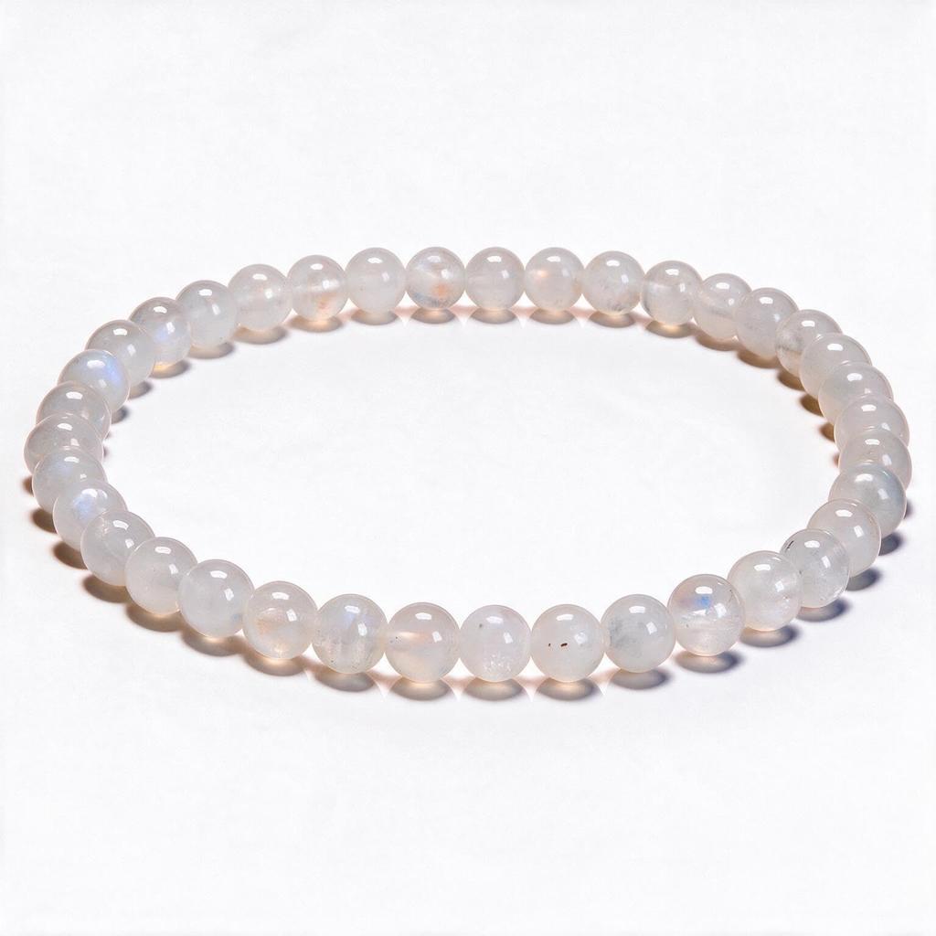 Natural Crystal Bracelet for Women Men, 8mm Semi-Precious Gemstone Beaded Stretch Bracelet, Yoga Chakra Energy Jewelry, Unisex Gift