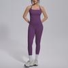 New European and American Double-sided Brocade I-shaped Beautiful Back Yoga Suit, Sports Running, Fitness Running Two-piece Set for Women