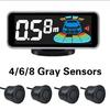 Multiple Radar Parking Sensor Kit Backlight Parktronic LED Display System Backup Monitor Detector Assistant
