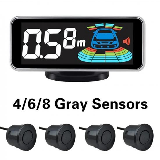 Multiple Radar Parking Sensor Kit Backlight Parktronic LED Display System Backup Monitor Detector Assistant