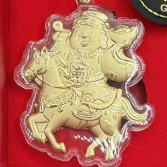 Брелок-подвеска из чистого золота 999 пробы - Лошадь по знаку зодиака - Новогодний подарок Without Gold