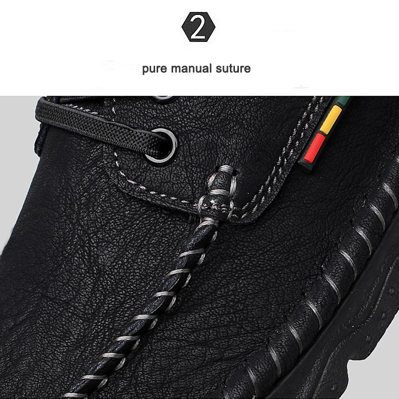 Handgefertigte Freizeitschuhe aus echtem Leder für Herren, bequeme Mokassins für Herren, Business-Flachschuhe, Fahrschuhe
