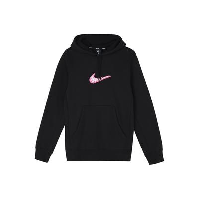 Nike Embroidered Graffiti Logo Hoodie Men Hoodie Black BV8733-010