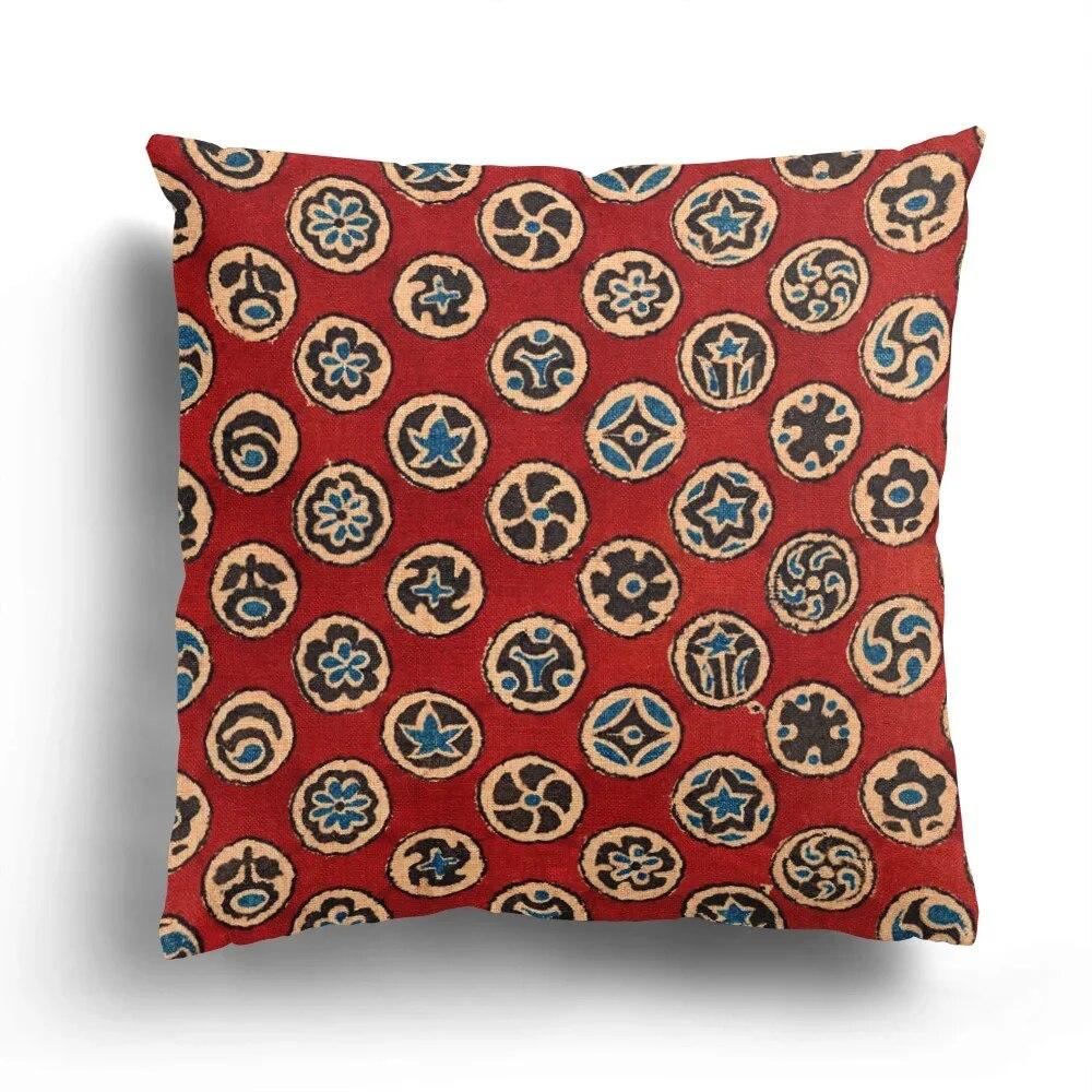 Retro Imitation Embroidery Totem Plush Pillowcase Sofa Cushion Cover Single  Four Seasons