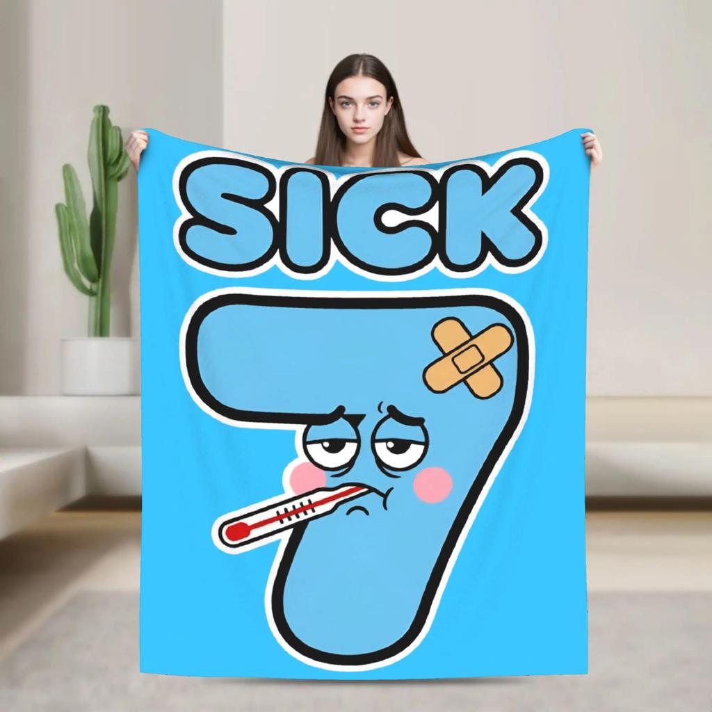 Six Seven Meme Funny Skeleton Blanket Warm Plush Throw for Bed Sofa Outdoor Soft Flannel Bedspread for Boys Girls Men Women