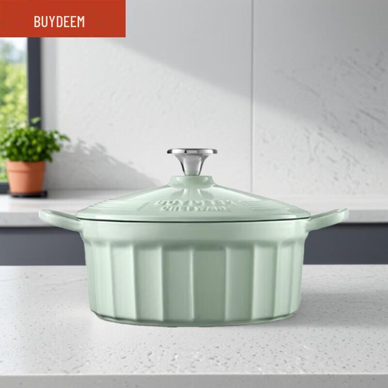 Buydeem 22cm Enamel Micro-Pressure Pot