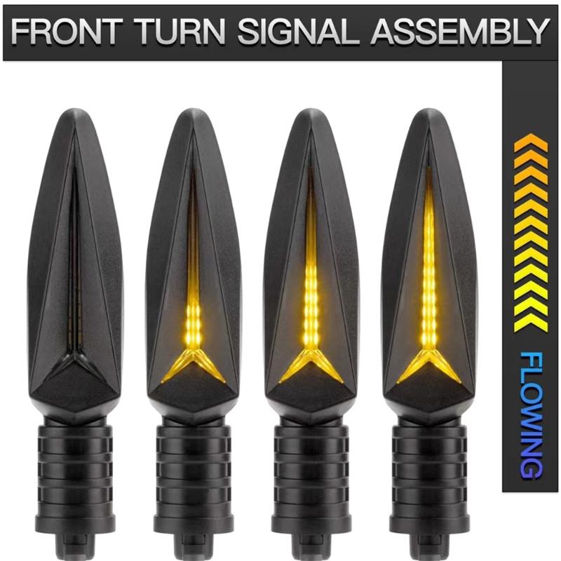 Motorcycles LED Lights Front Turn Signal/Blinker, Running Light Indicators for R1200 ADV K1300R R800GS ,1 Pair