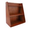 Desktop Sundries Organizer Vintage Multi Layer Wood Desktop Sundries Storage Shelf for Perfume