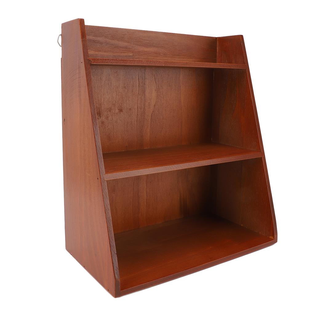 Desktop Sundries Organizer Vintage Multi Layer Wood Desktop Sundries Storage Shelf for Perfume
