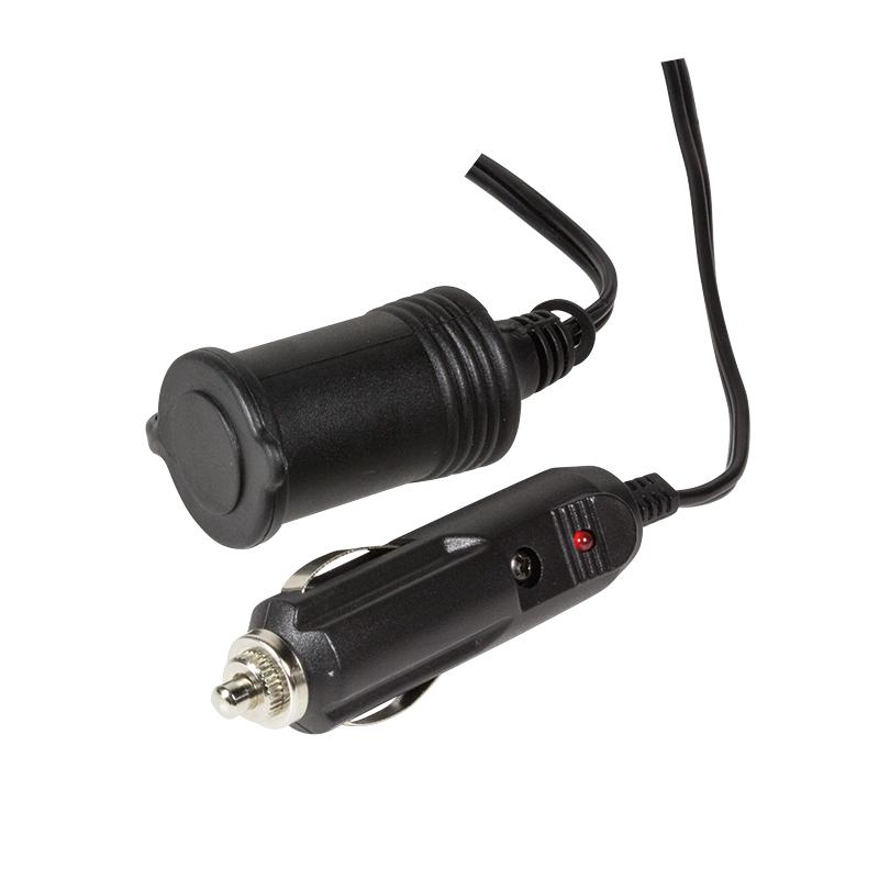 Cigarette Lighter Power Cable Extension Cord 12V 5m M/F, 60W, LogiLink Black