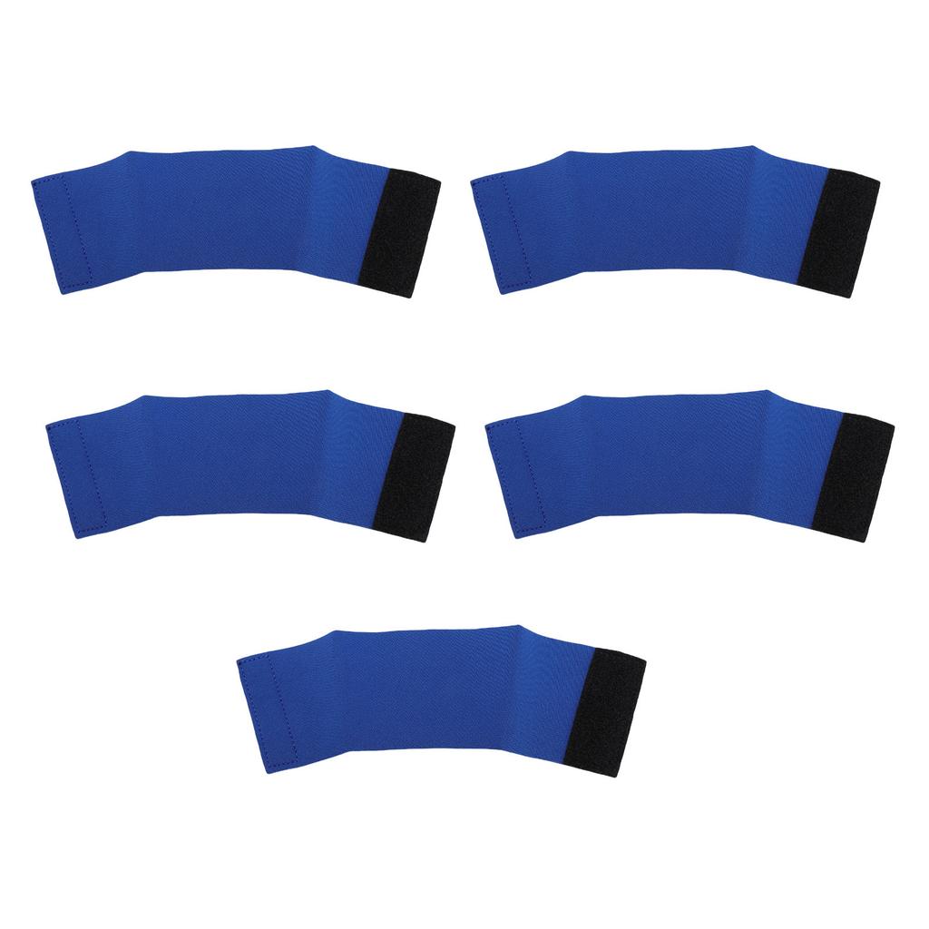 5KS Opakovaně použitelný návlek na kávový kelímek se suchým zipem, neoprenový izolovaný návlek na kelímek na ledové a horké nápoje, modrý