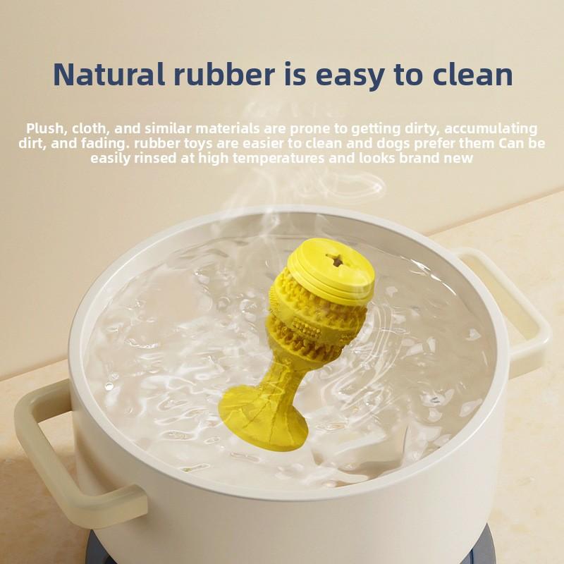 High-footed Cup Medium-sized Dog Toy Interactive Training, Grinding Teeth, Hiding Food, Natural Rubber Dog Toy That Can't Be Bitten Through