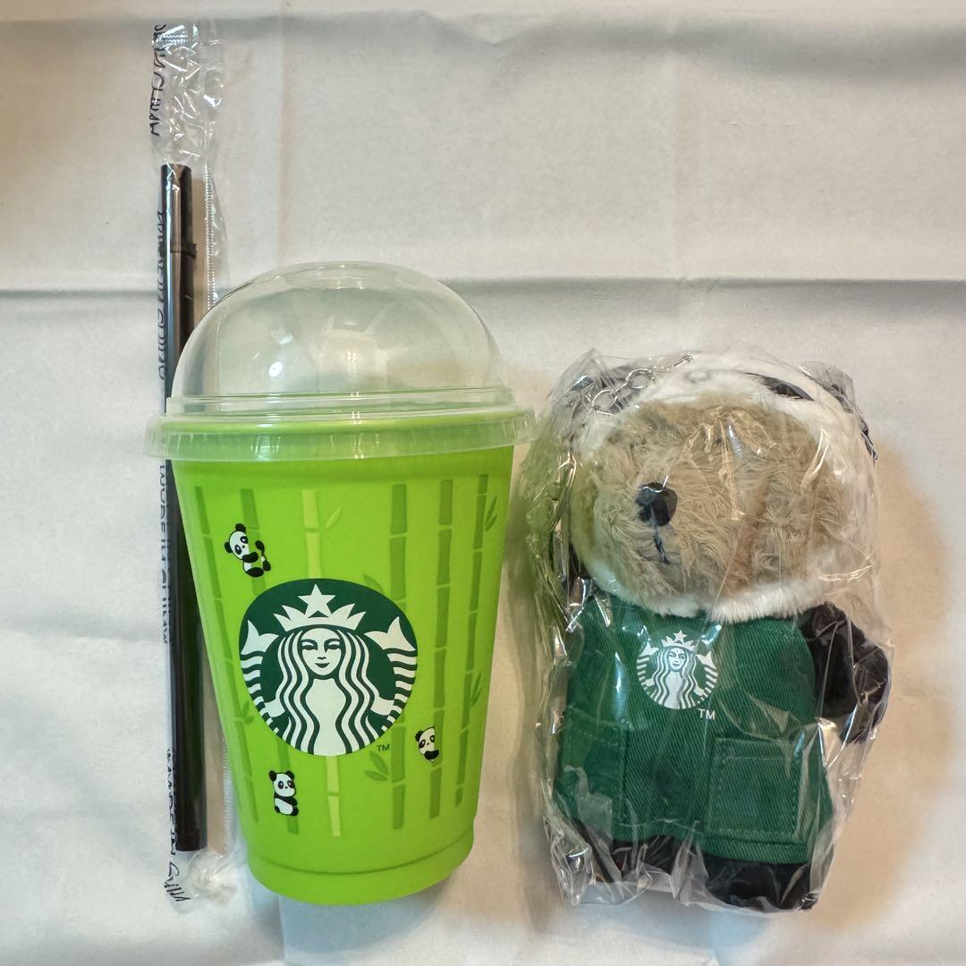 

[Б/У] Гонконгская Starbucks Bearista Многоразовая чашка Плюшевая игрушка Панда