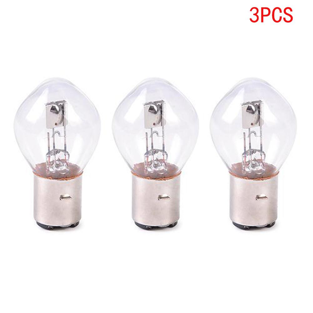 1/2/3pcs High Brightness LED Bulbs 12V 35/35W Halogen Headlight Singal Lamp Bulb Amber For Motorcycle ATV Moped Scooter BA20D