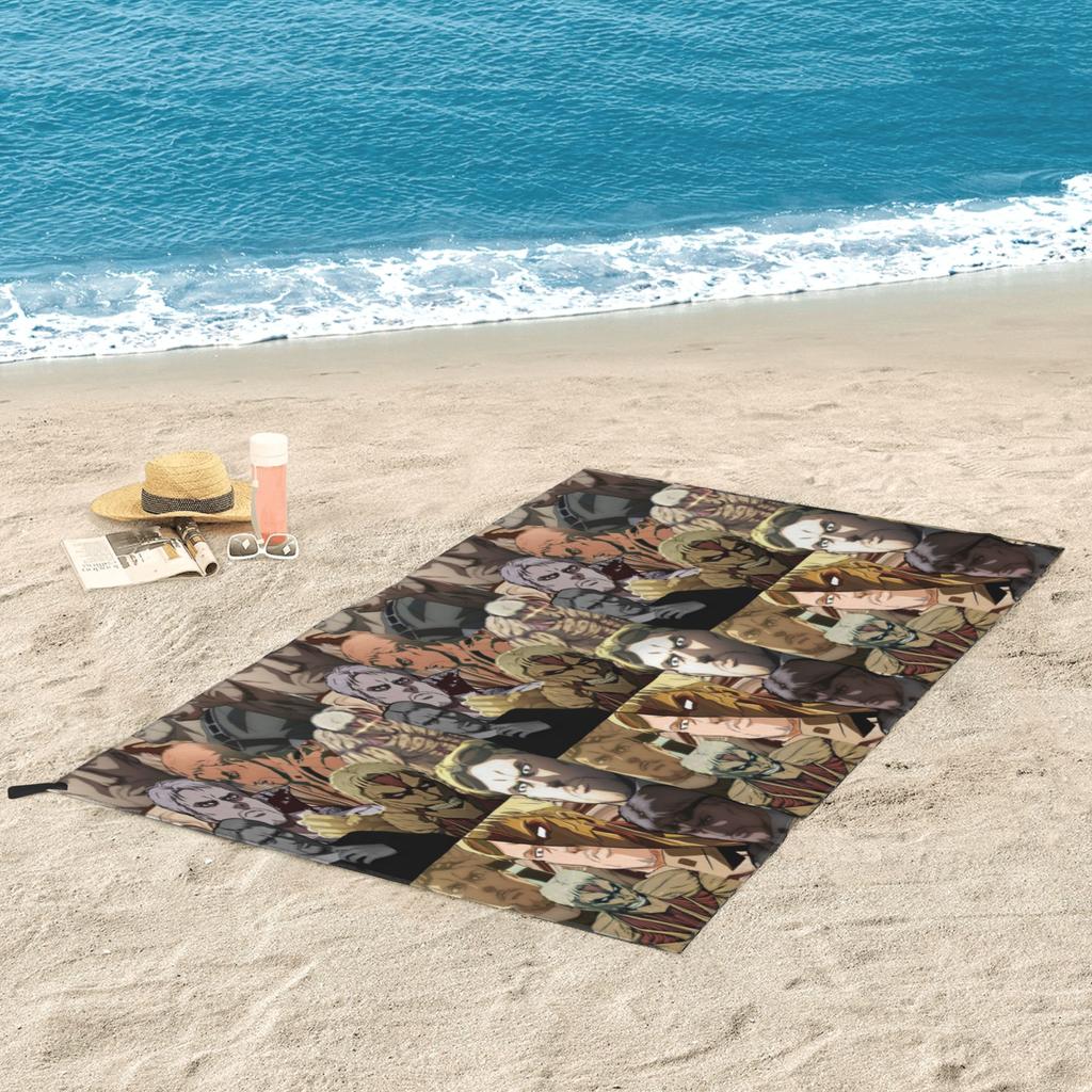 Anime Attack On Titan Reiner Braun Beach Towel Soft Microfiber Quick Dry Absorbent Quick Towels For Yoga