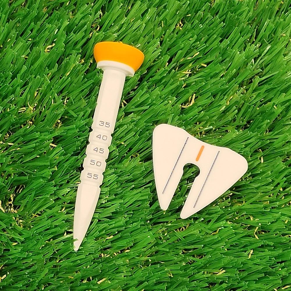 4 Pcs 33-55mm Adjustable-height Golf Tee Training Accessories