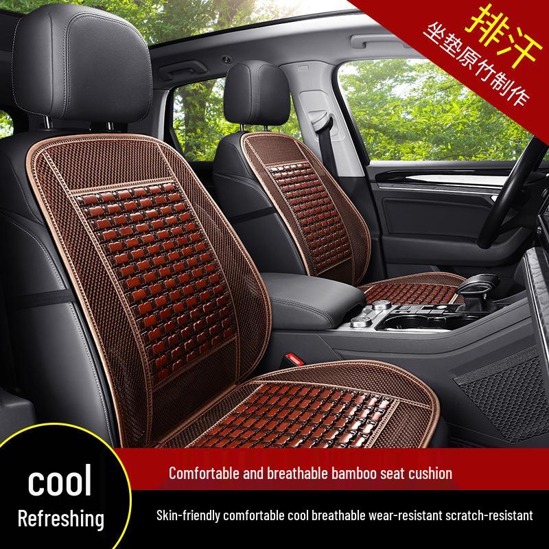 Comfortable Breathable Universal Bamboo Car Seat Cushion – Single Piece, Cool Summer Mat for Trucks