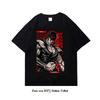 Pěst Hvězdy Severu Černé Hip-Hopové Harajuku Streetwearové Tričko s Potiskem Japonského Anime Bavlněné Ležérní Tričko Letní s Krátkým Rukávem