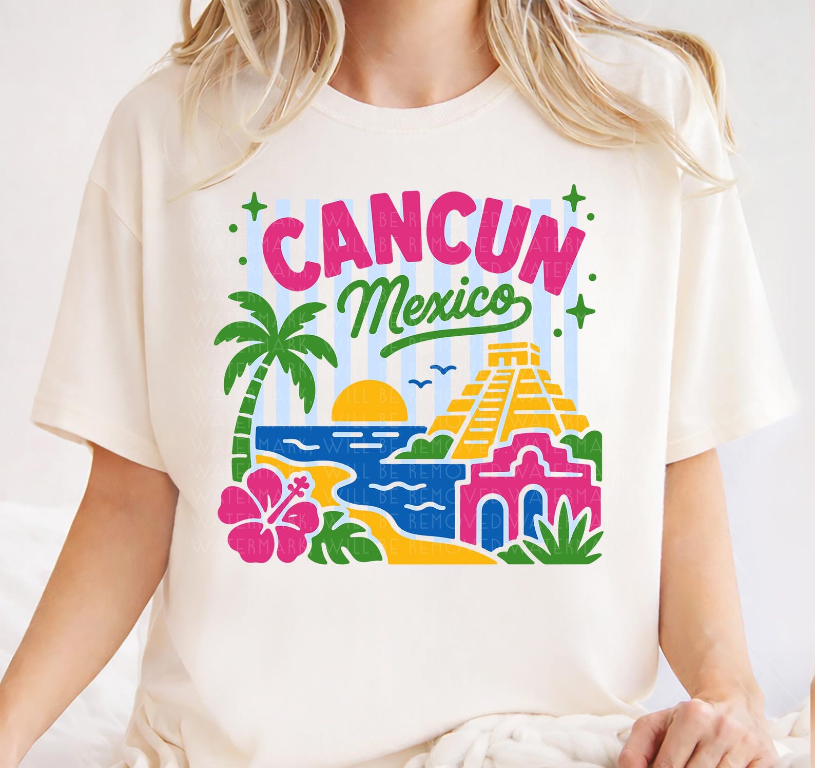 Cancun Mexico Shirt Cancun Tee Travel Shirt Vacation Tee Summer Vacation T-Shirt Girls Trip Cancun Travel Gift Mexico Cancun Tote Bag 3XL