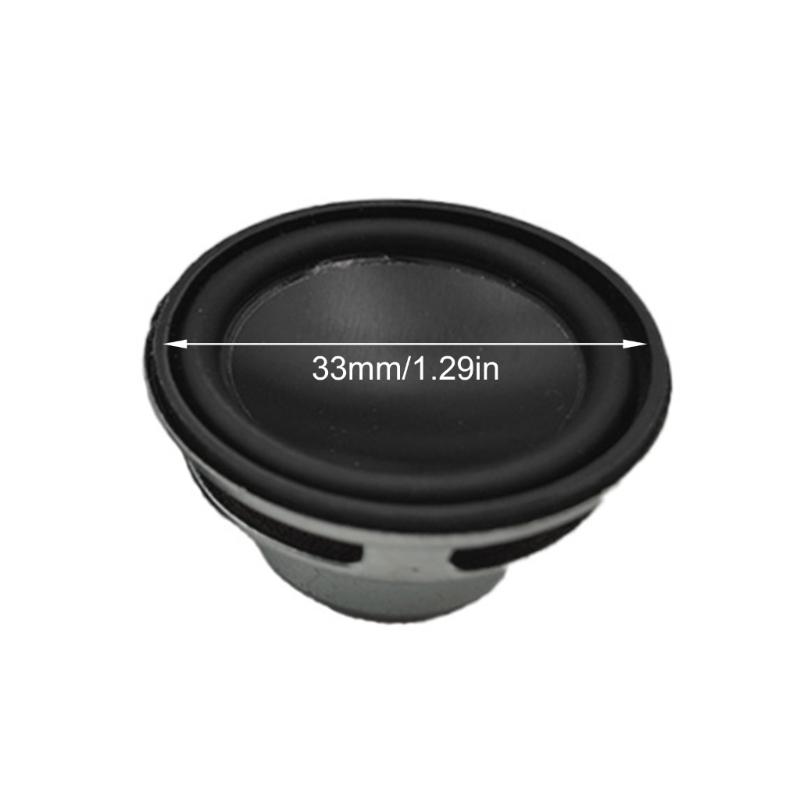 33mm 4Ohm 3W Round Rubber Edges Speaker Driver With Two Magnets Structure And Aluminum Concave Diaphragm