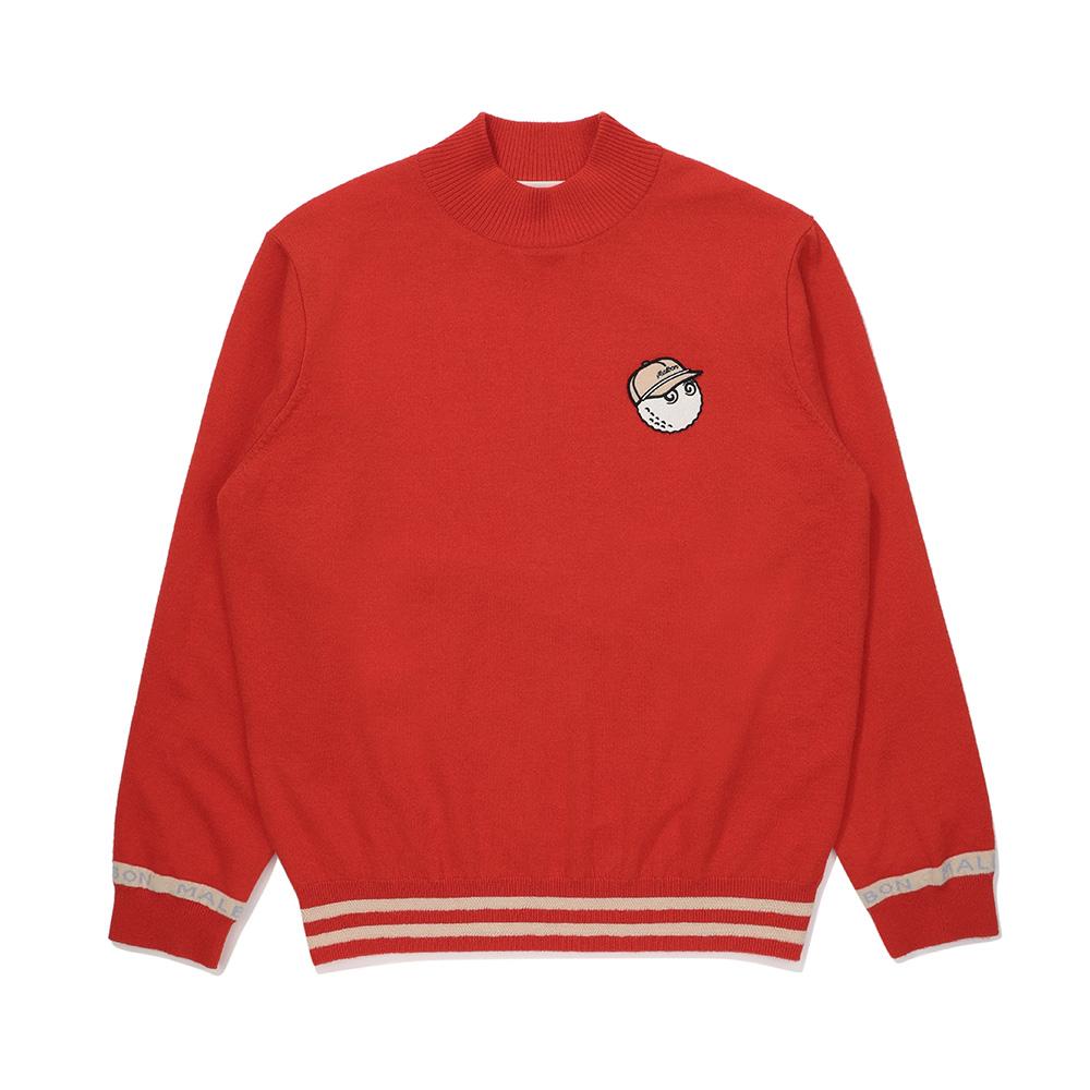 MALBON GOLF Merino Wool Sweater Orange (Man)