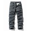 Functional Tactical Autumn and Winter Outdoor Cotton Short Sleeve Wear-resistant Straight Training Pants Multi-bag Solid Color Casual Pants Overalls